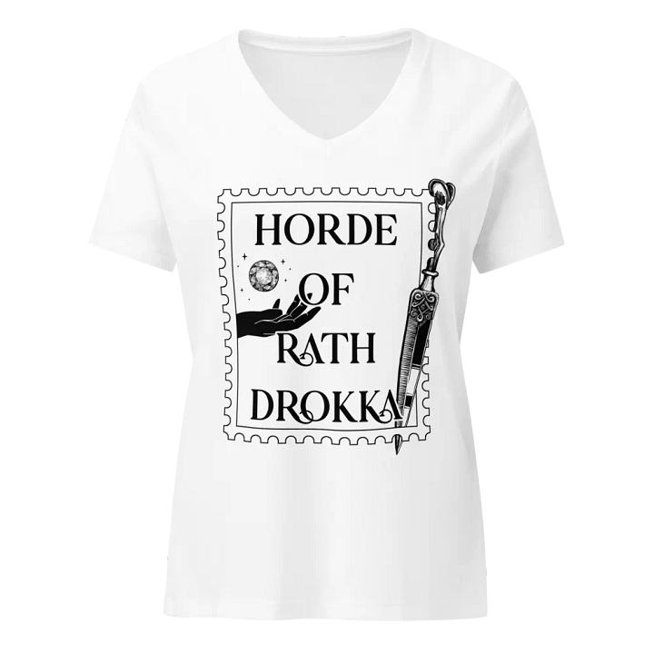 Rath Drokka Bella+Canvas Women's Relaxed V-Neck T-Shirt product image (1)