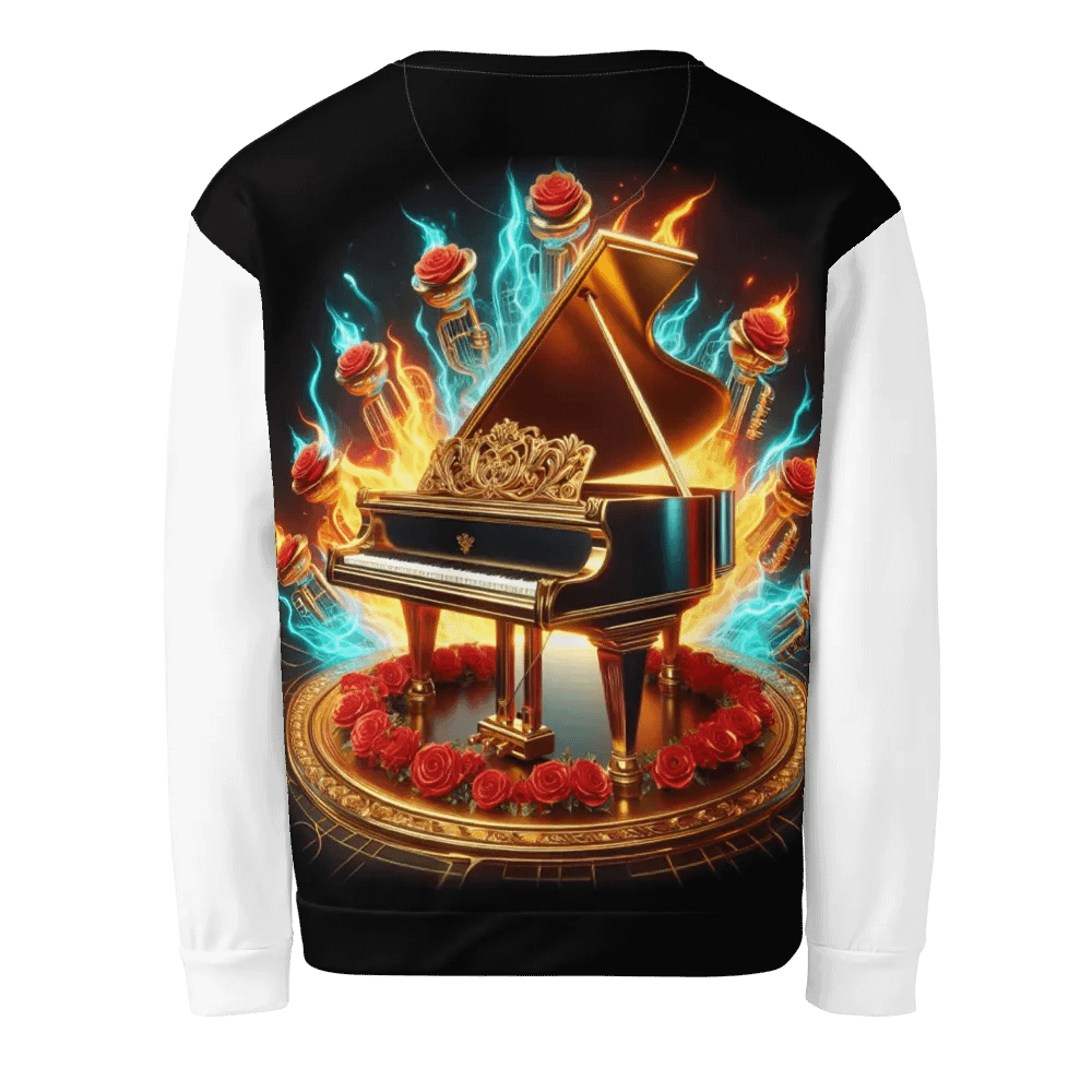 Flaming Grandeur Piano - Unisex Sweatshirt #24 product image (2)