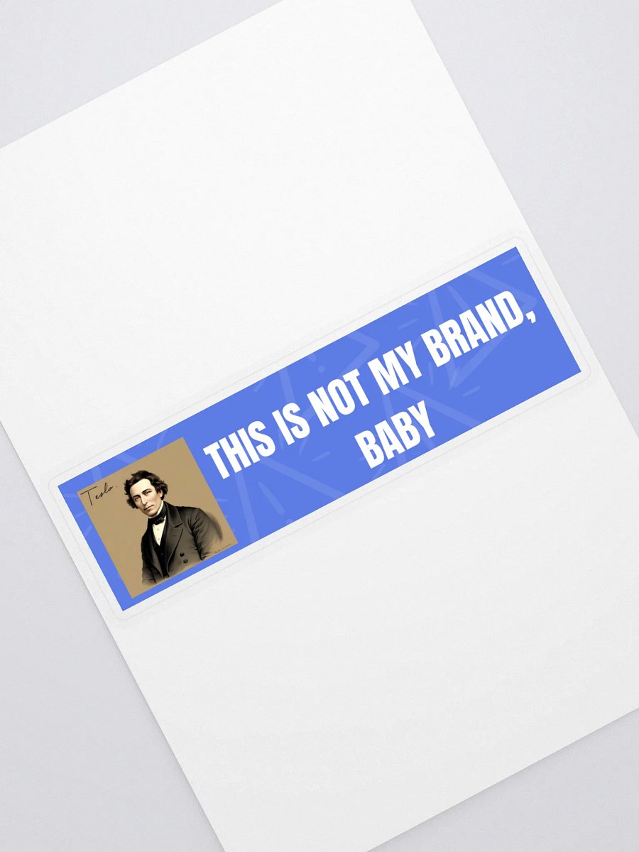 Tesla bumper sticker product image (1)