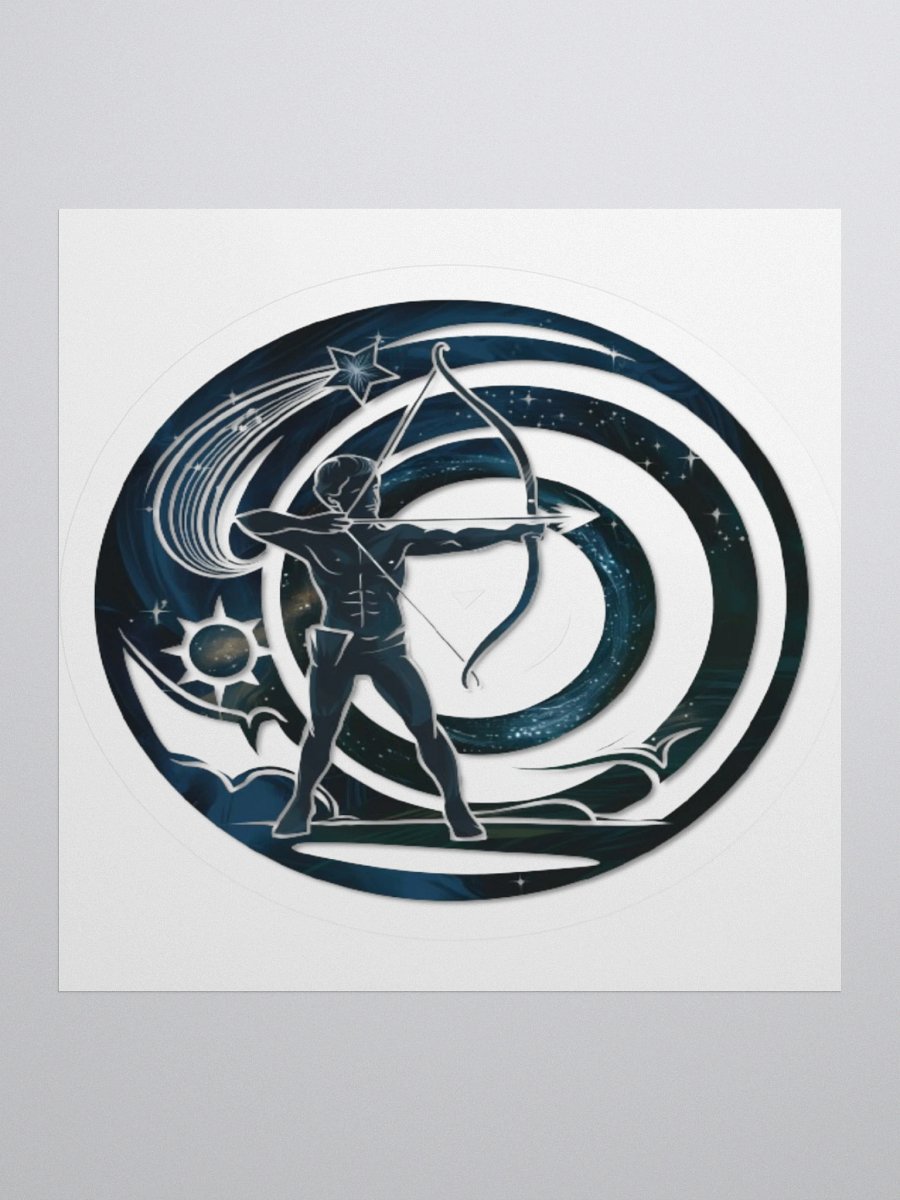 Exclusive Sagittarius Zodiac Sticker: Centaur Archer in Cosmic Twilight - Perfect for Astrology Fans and Unique Gifts! product image (1)