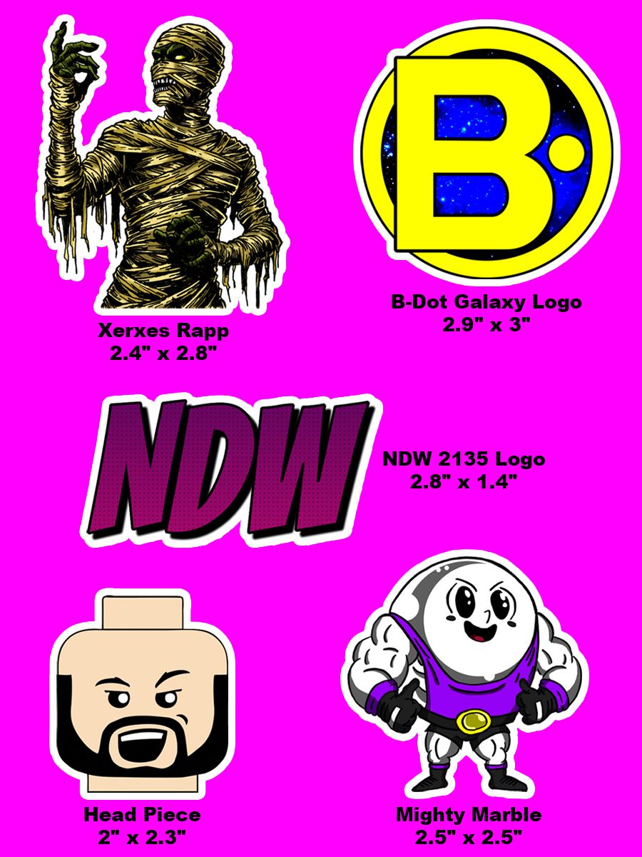 BrocsterBuilds Stickers - Pack #02 product image (1)
