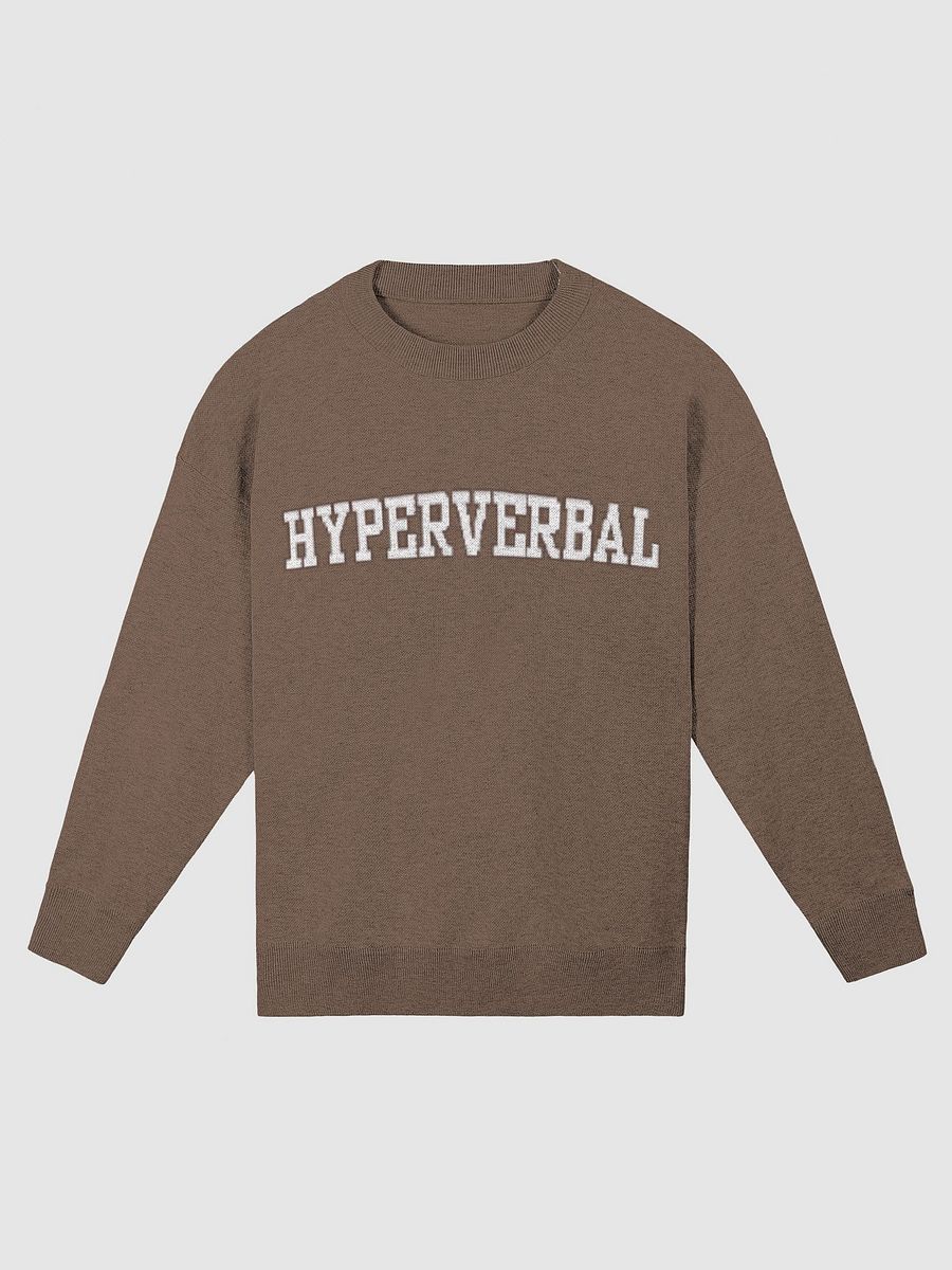 HYPERVERBAL (lg. design, brown and taupe) knitwear relaxed crewneck product image (1)