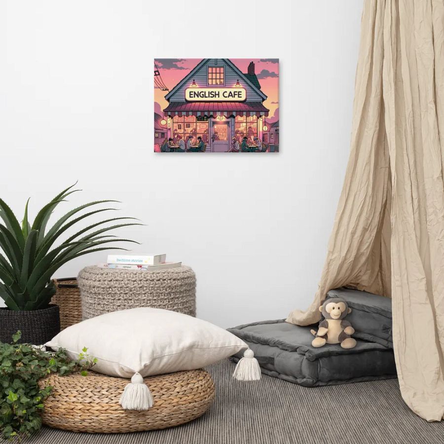 English Cafe and Chill Canvas product image (9)