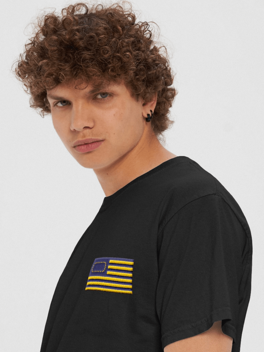 united states of racing embroidered t-shirt - 100% cotton product image (1)