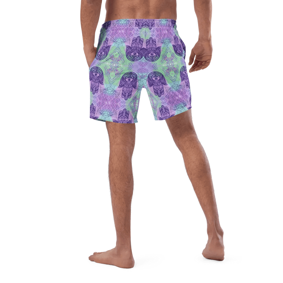 Mens Multicoloured Hamsa Hand Swim Shorts product image (1)