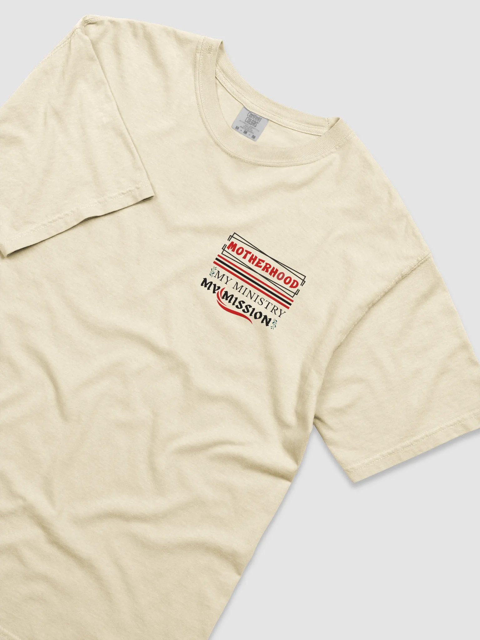 Motherhood Vibes, Comfort Colors T-shirt. product image (3)