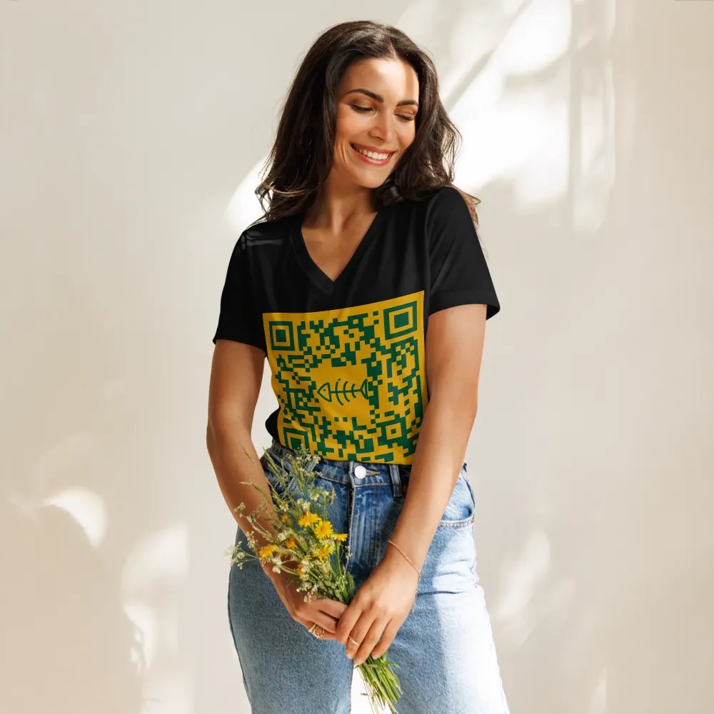 F*Seattle QR code Women's V neck product image (29)