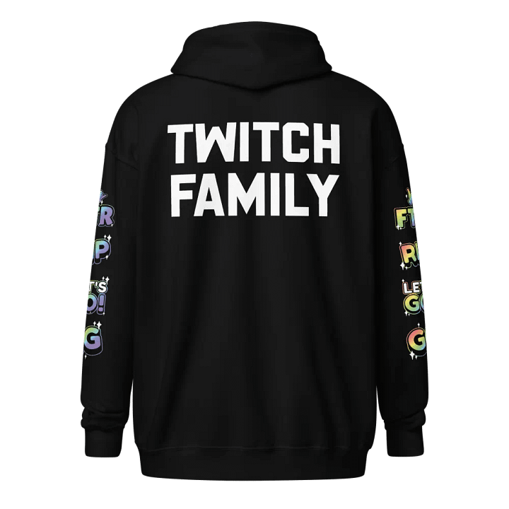 Twitch Family Zip-up Hoodie With Emotes product image (1)