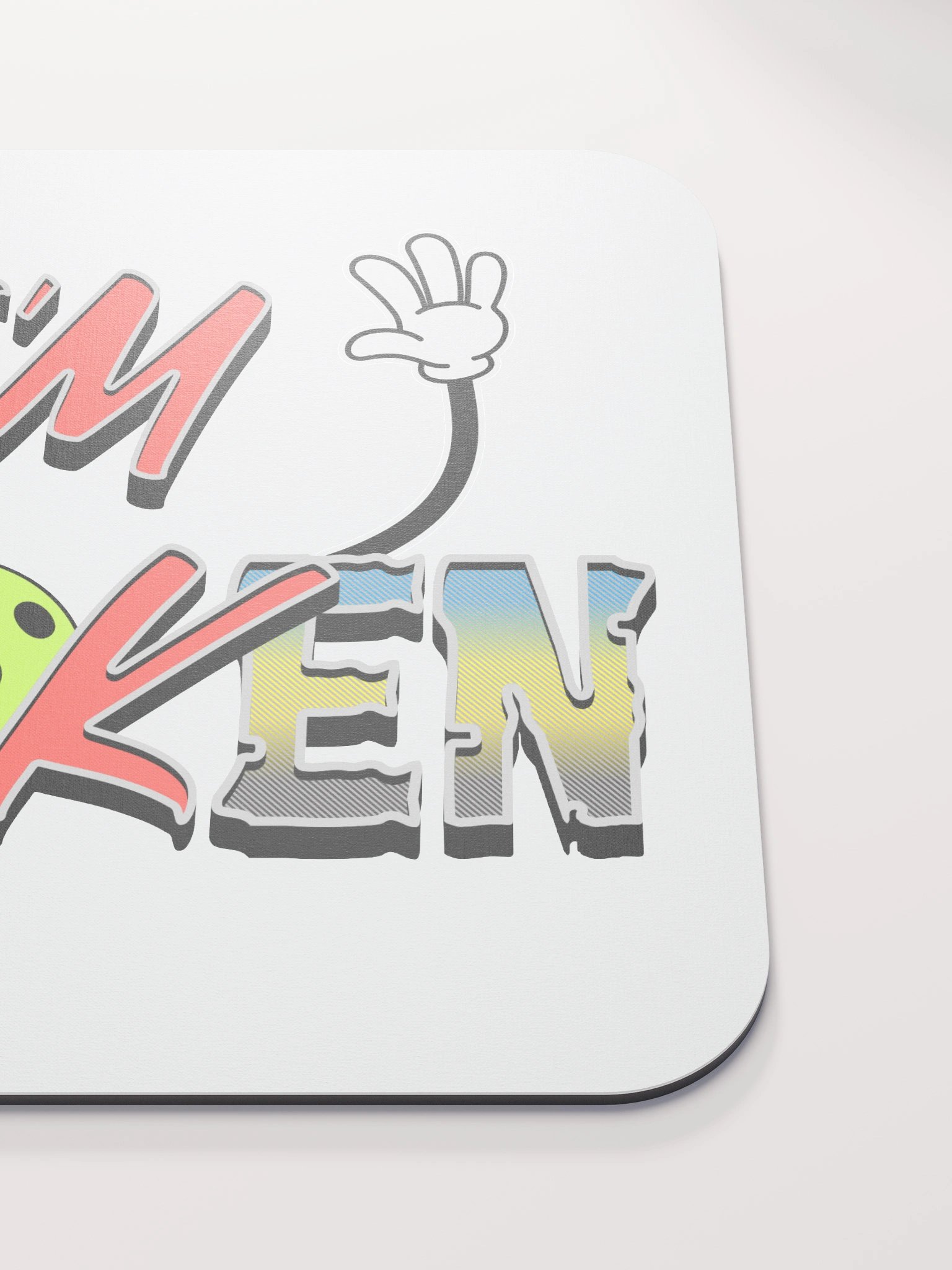 Im Ok Im Broken Pickleball Playful Mouse Pad product image (5)