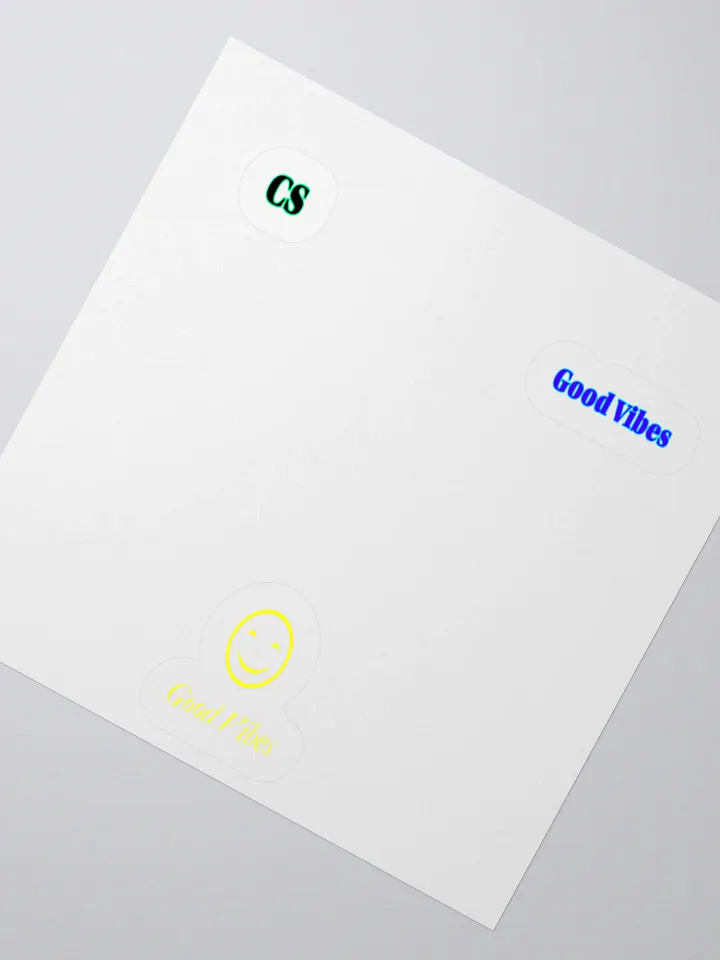 CS Good Vibes Smiley Stickers 3PK product image (2)