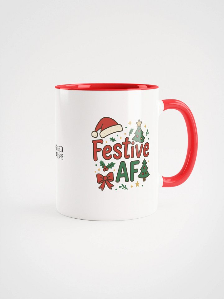 Festive AF Coffee Mug Multicolor Inside product image (1)