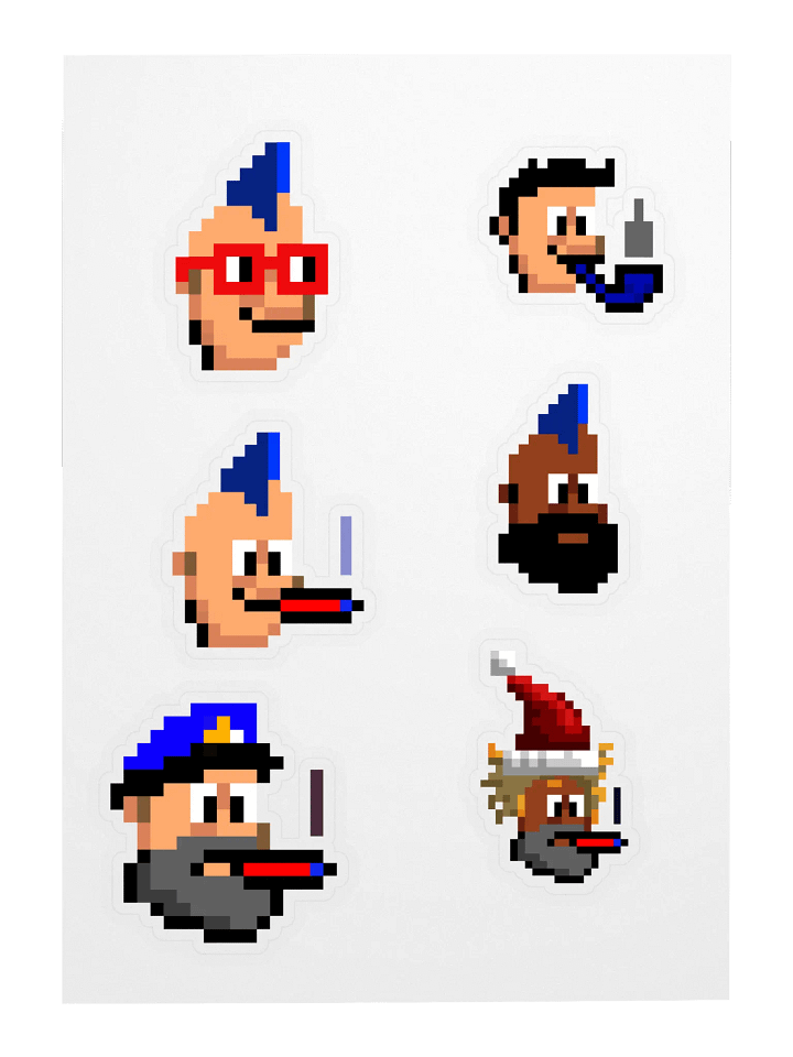 Bario Punks Sticker Sheet #1 product image (2)