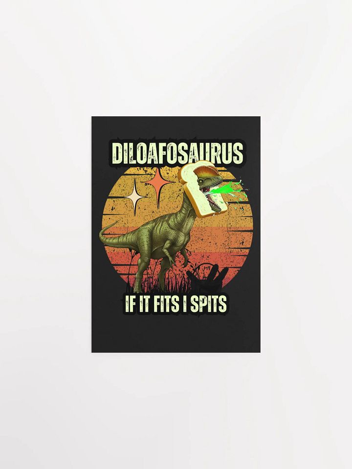 Diloafosaurus - Dilophosaurus and Bread Funny Art product image (1)
