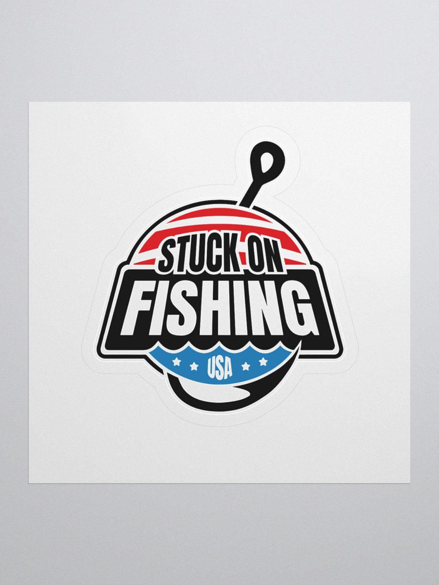 Stuck on Fishing Sticker product image (1)