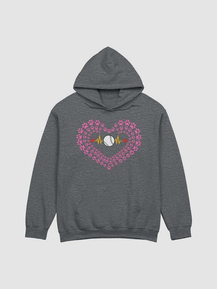 Heart Paw Print Baseball Hoodie product image (3)