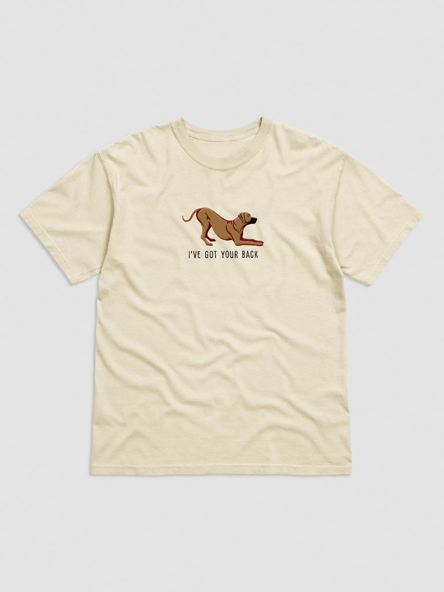 I've Got Your Back T-Shirt(Embroidered) of a Rhodesian Ridgeback product image (4)