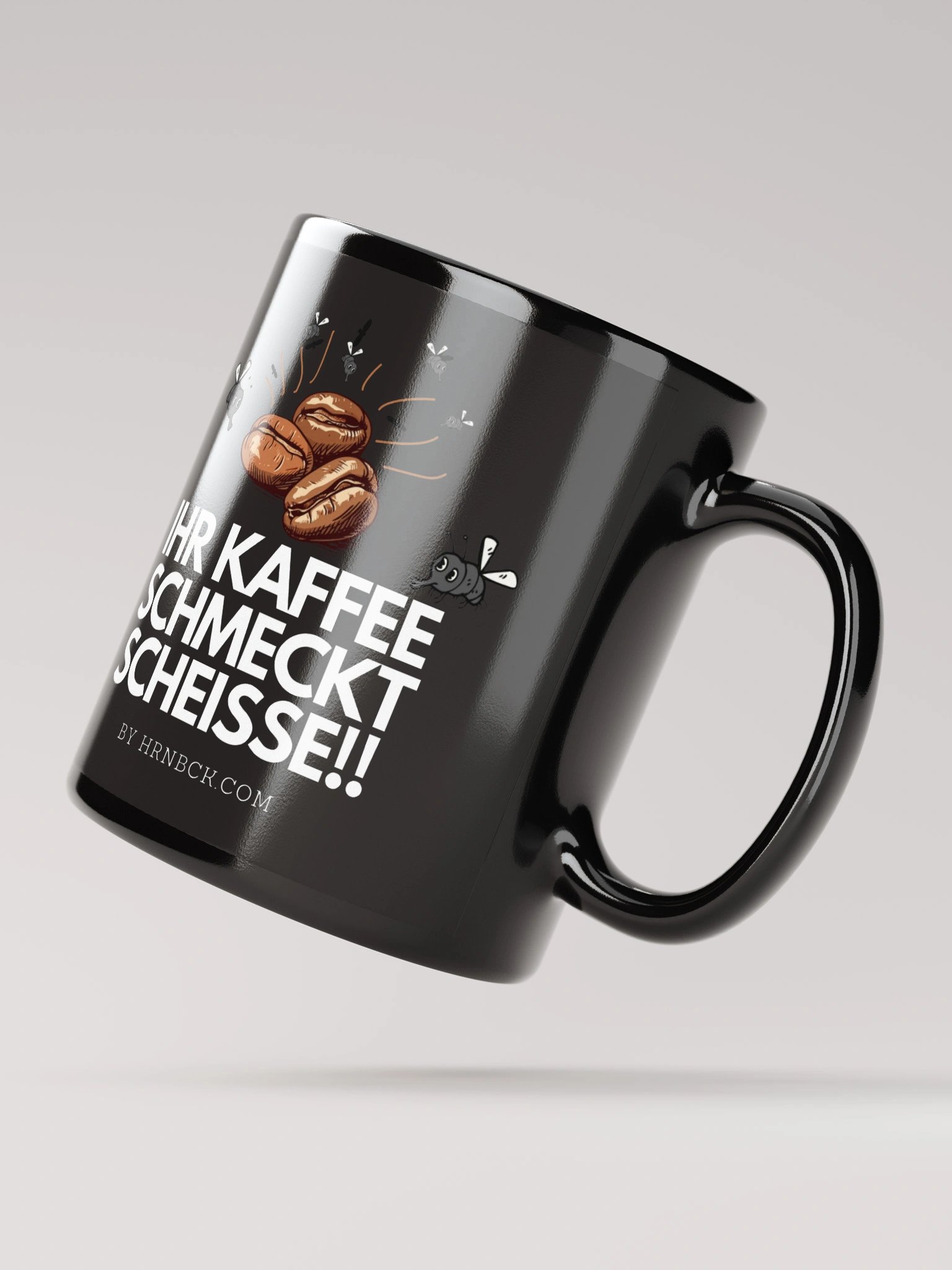 HRNBCK MUG – Scheiss Kaffee Black Edition product image (3)