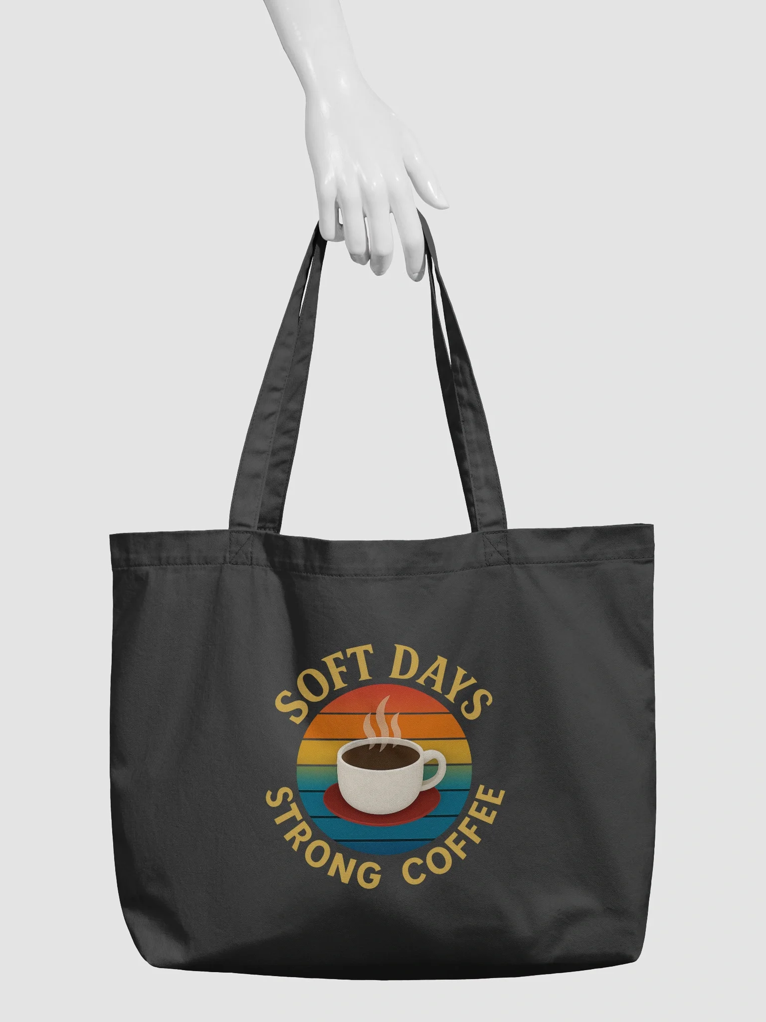 Soft Days, Strong Coffee Tote Bag product image (3)