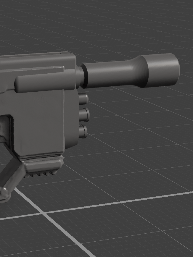 Sci-Fi Laser Gun STL File | Two Versions + File for Extra Ammo | Cos-Play product image (4)