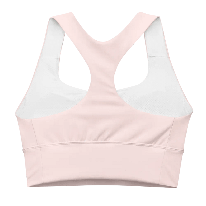 Blush Pink Longline Sports Bra product image (2)