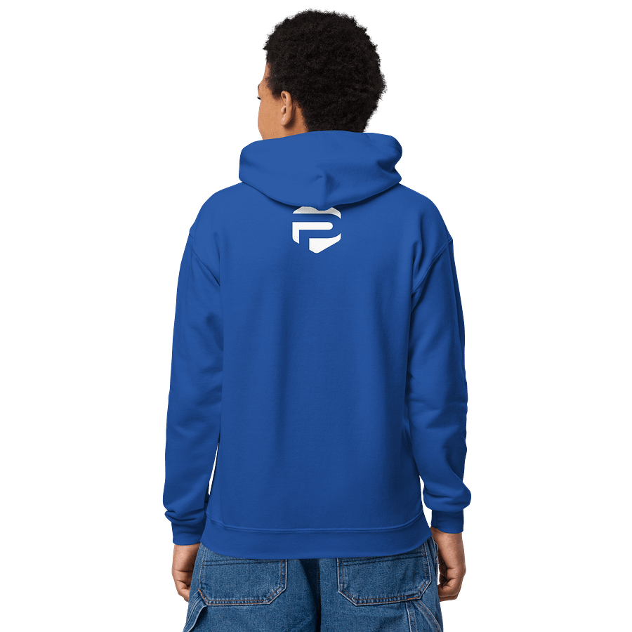Plush Kiddie Plush Hoodie - Blue w/ White Logo product image (5)