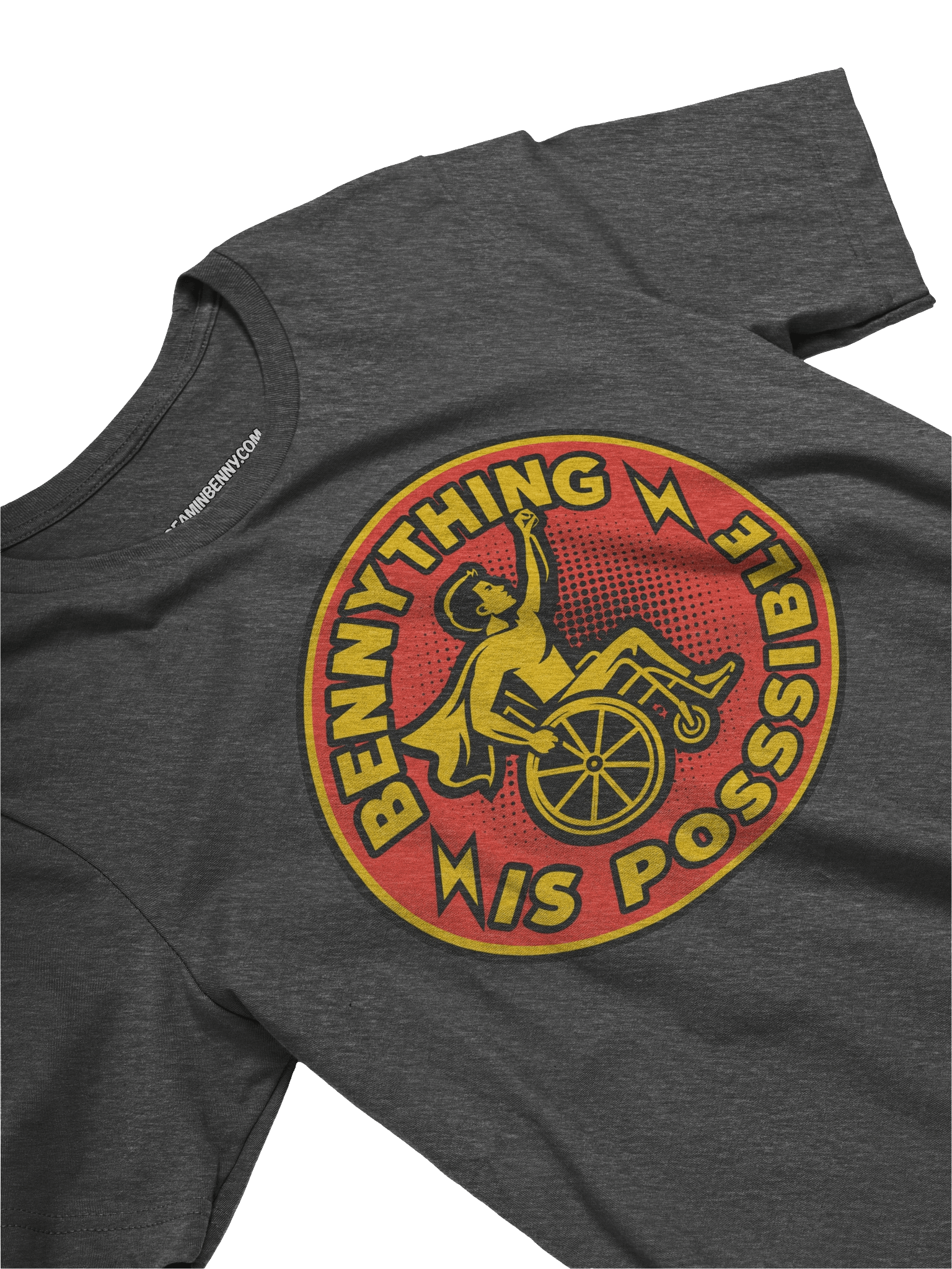 BENNYTHING Is Possible Red Logo Canvas T-Shirt [Unisex] product image (3)