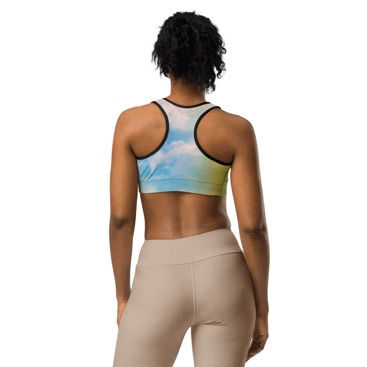 Blur cloud rainbow Design Sports Bra - V10 product image (1)