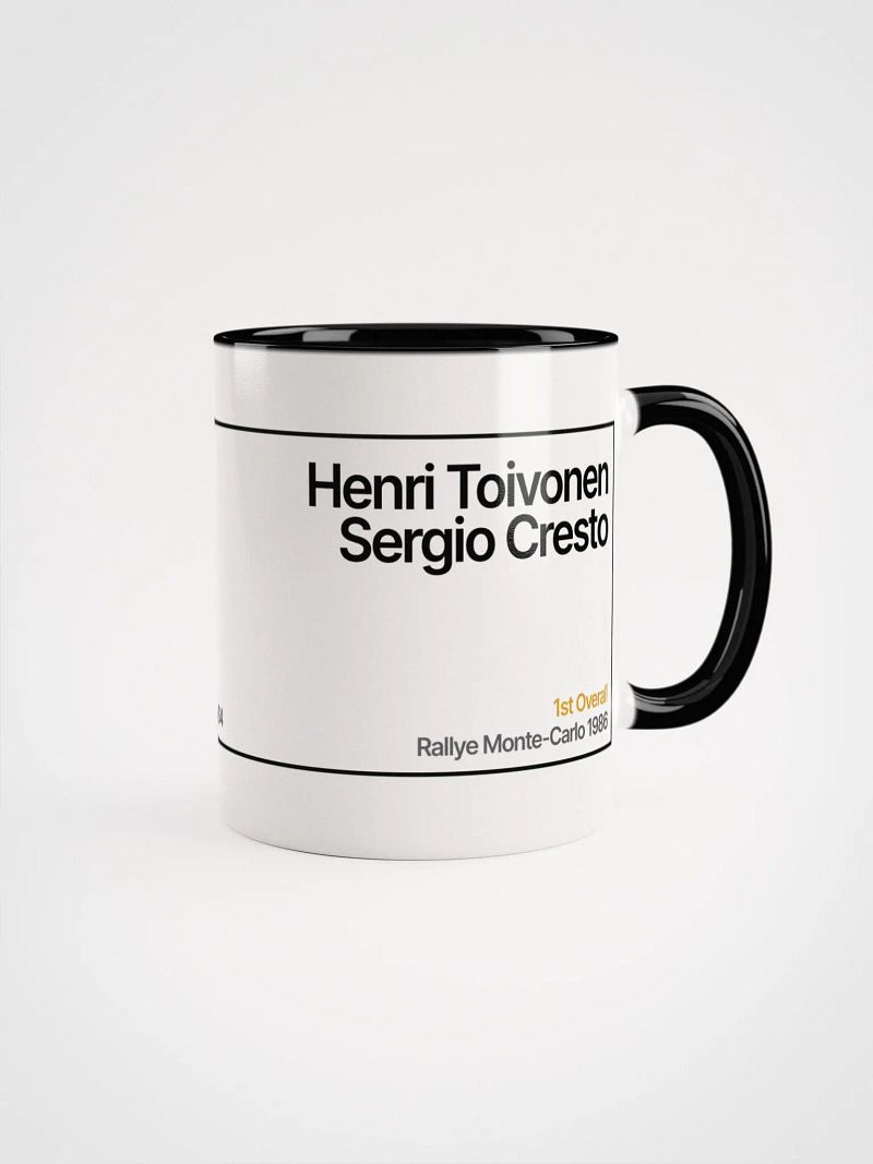 Ceramic Mug / Henri Toivonen / Rallye Monte-Carlo 1986 Number 7