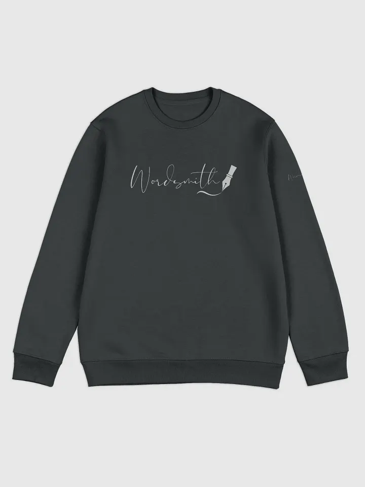 Wordsmith in silver grey unisex sweatshirt product image (1)