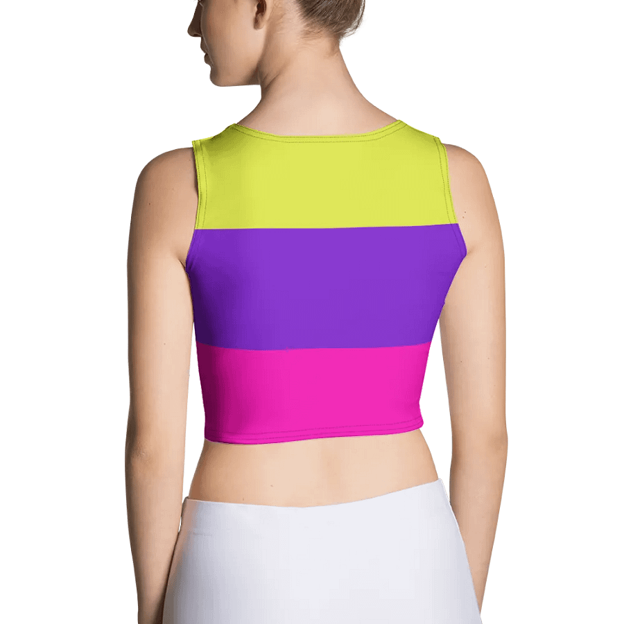 Color Block Crop Top T-Shirt product image (2)
