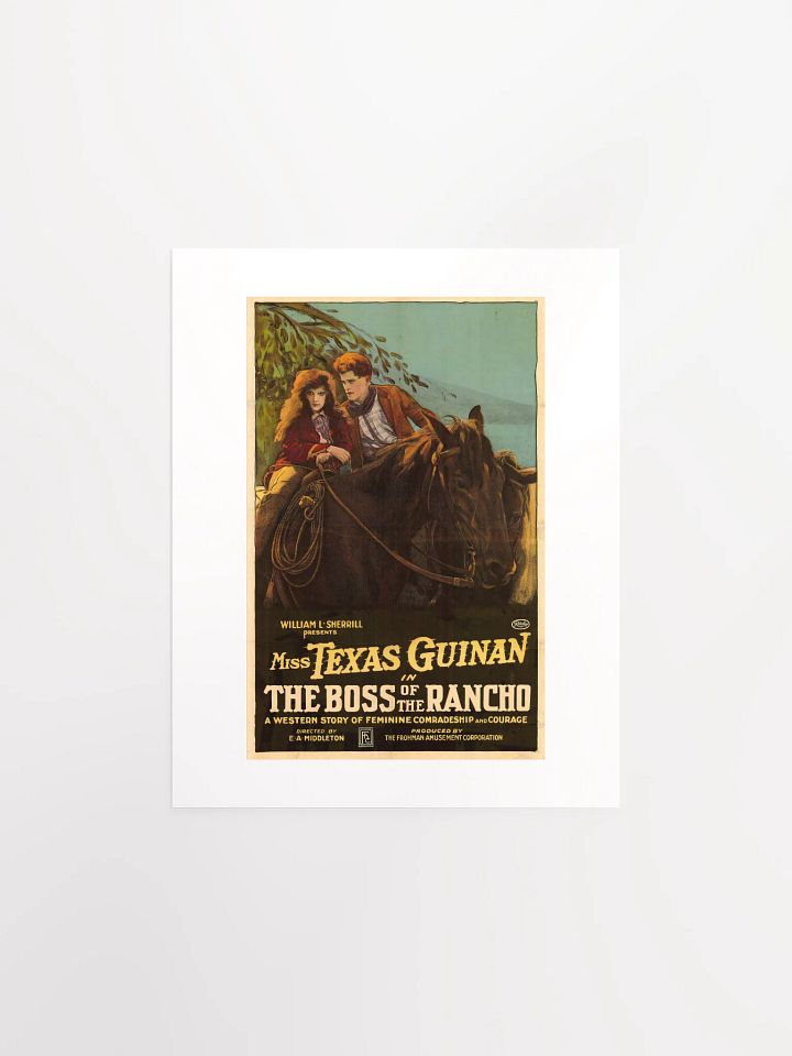 The Boss of the Rancho (1918) Poster - Print product image (2)