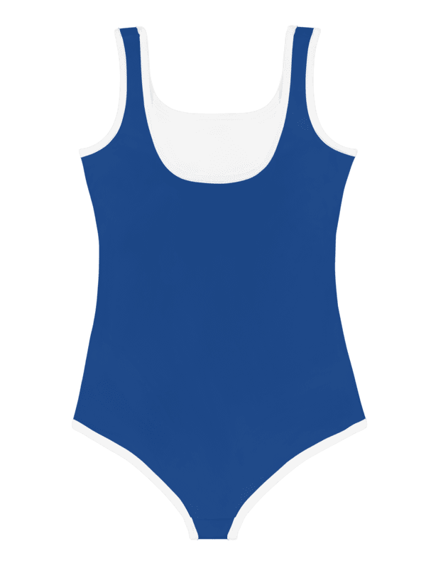 Unlucky in Games, Lucky in Love Dark Blue Kids Swimsuit product image (6)