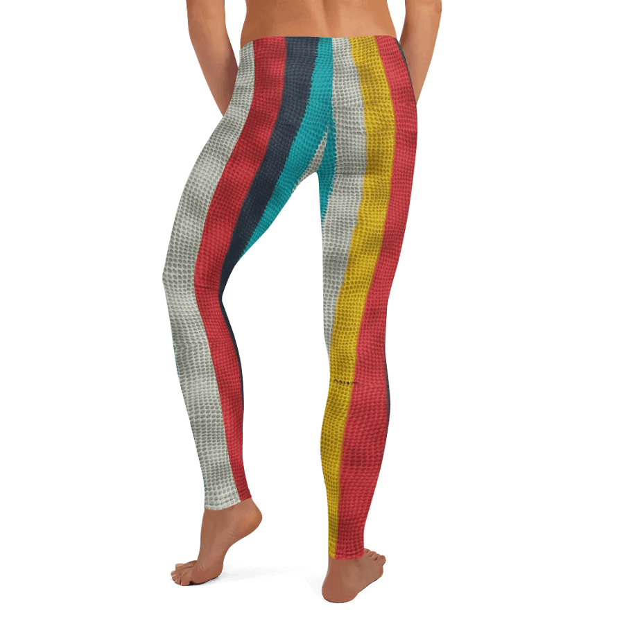 Leggings for Women: Colorful Stripes Print for Vibrant & Stylish Comfort product image (8)