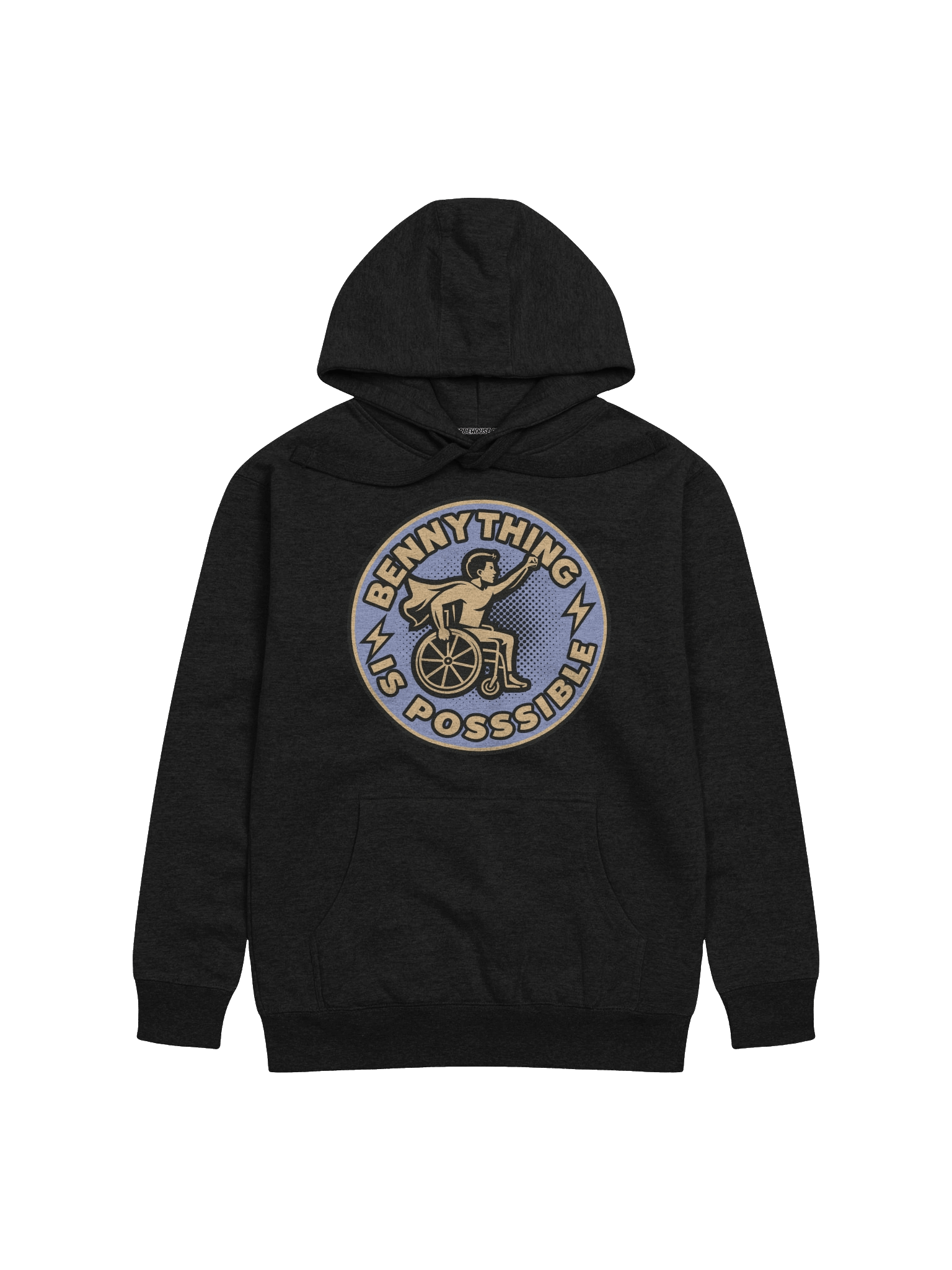 BENNYTHING Is Possible Light Logo On Dark Premium Hoodie [Unisex] product image (6)