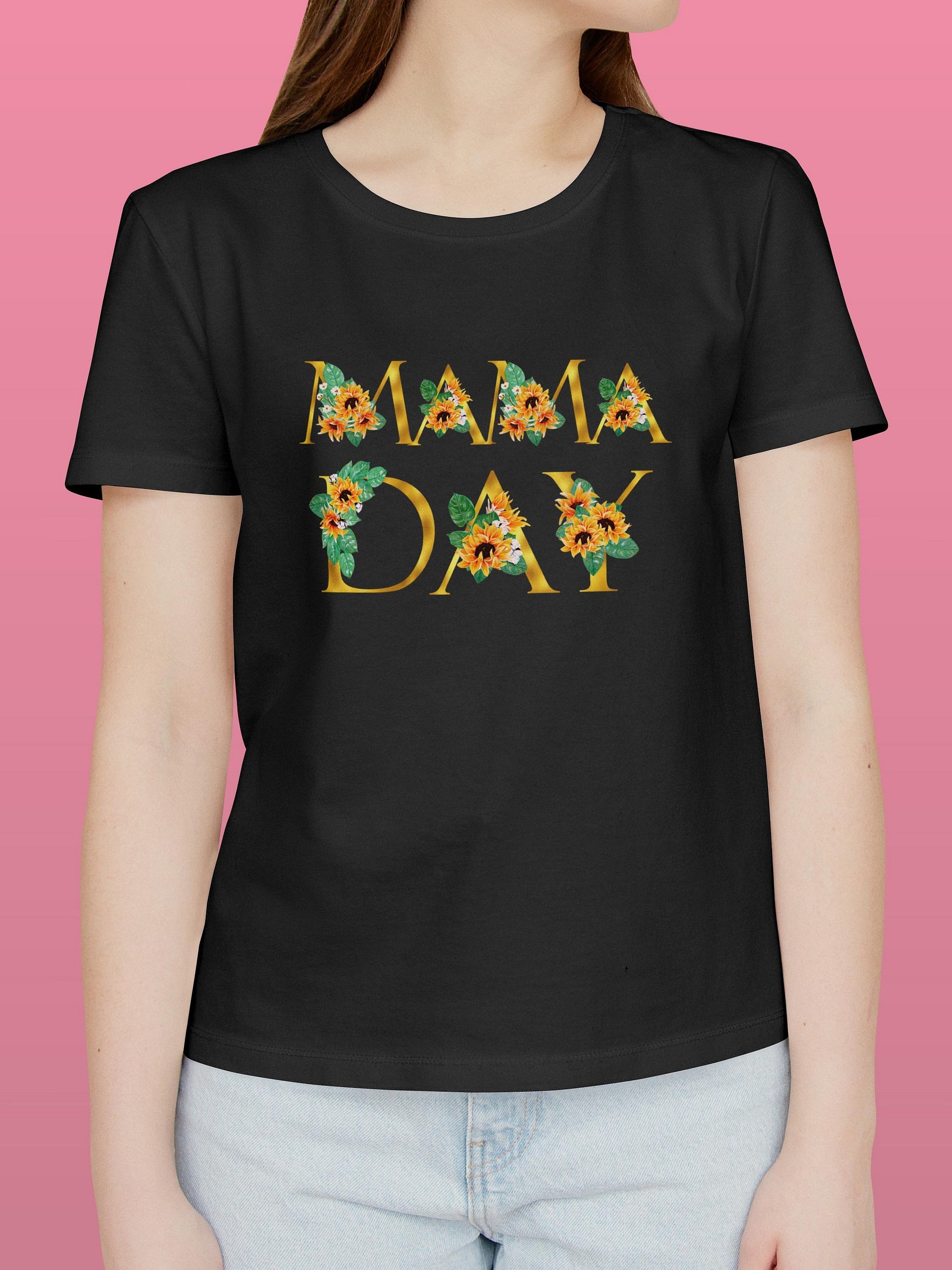 Mama Day Mother's Day Nice Gift Sunflower T-Shirt product image (6)