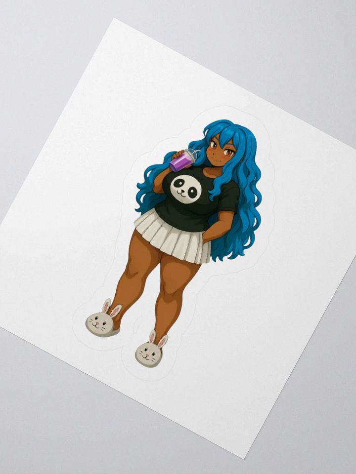 Blue-Haired Panda Delight Sticker product image (2)