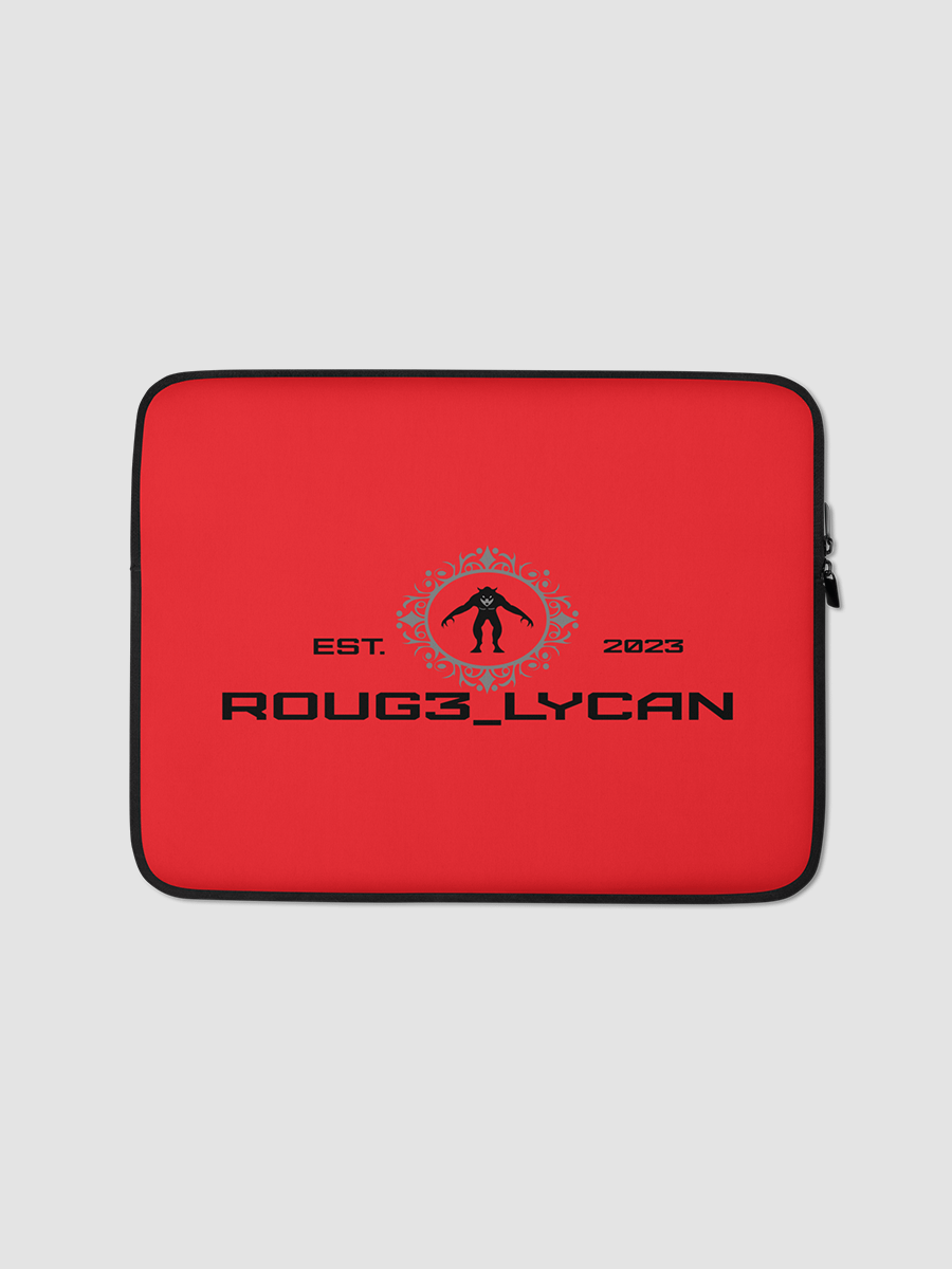 [roug3_lycan] Laptop Sleeve Red product image (1)