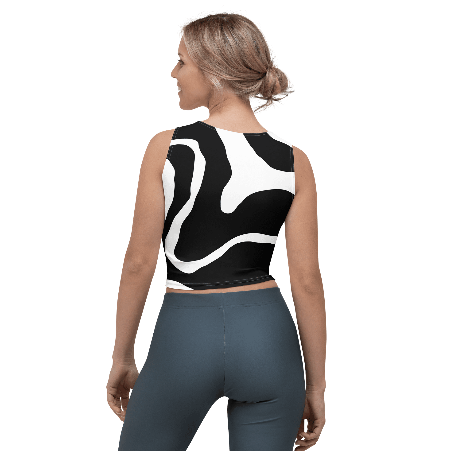 Psychedelic Swirl All-Over Crop Top product image (2)