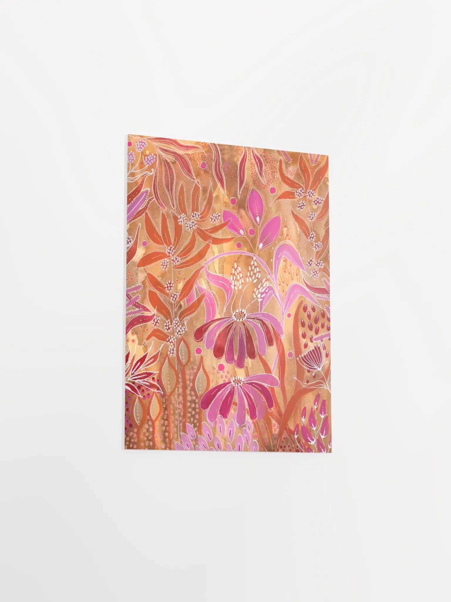 Vibrant Floral Intuitive Gouache and Ink Poster product image (23)