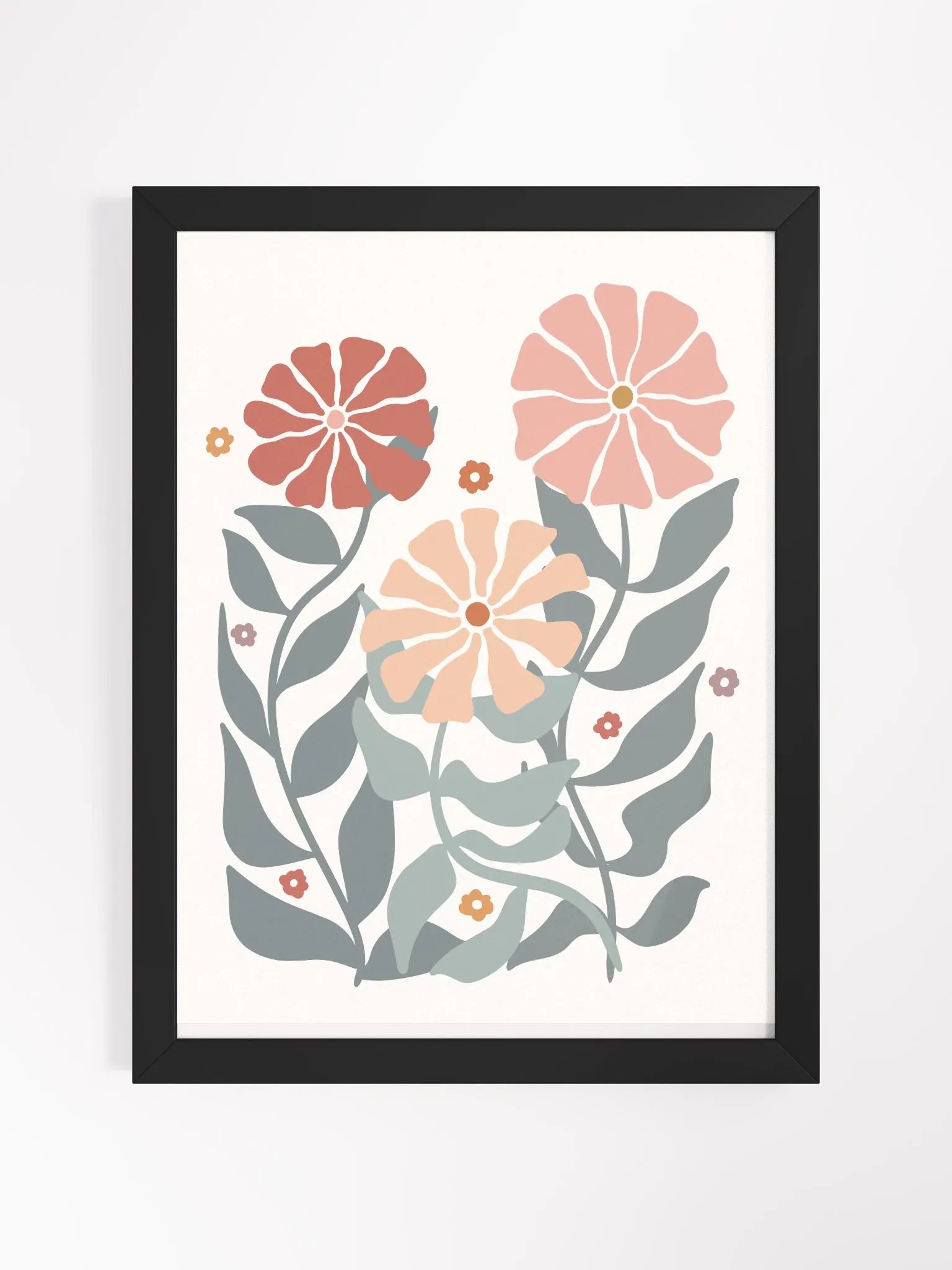 Soft Petal Symphony - Framed Poster product image (1)