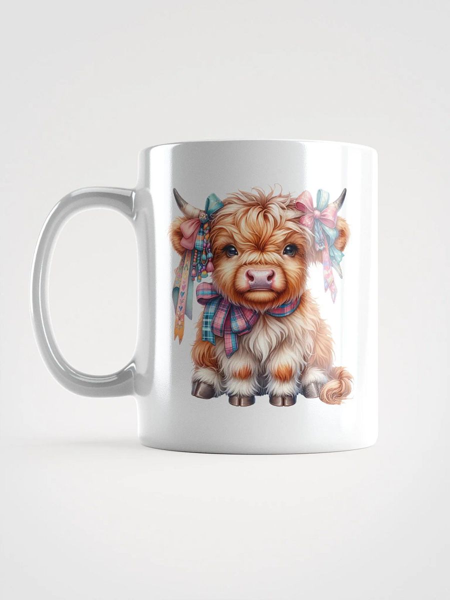 Plaid Princess Cow White Glossy Mug product image (6)