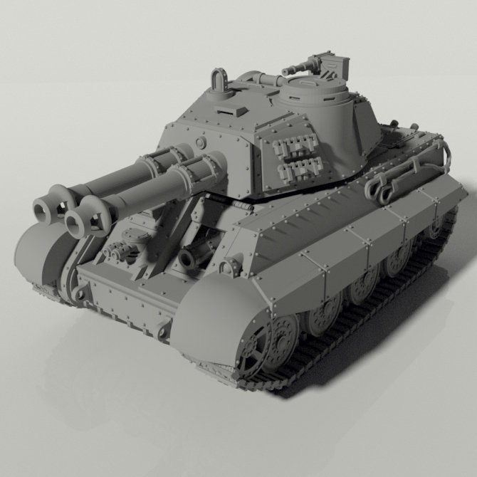 Grim Tiger II Heavy Battle Tank STLs product image (4)