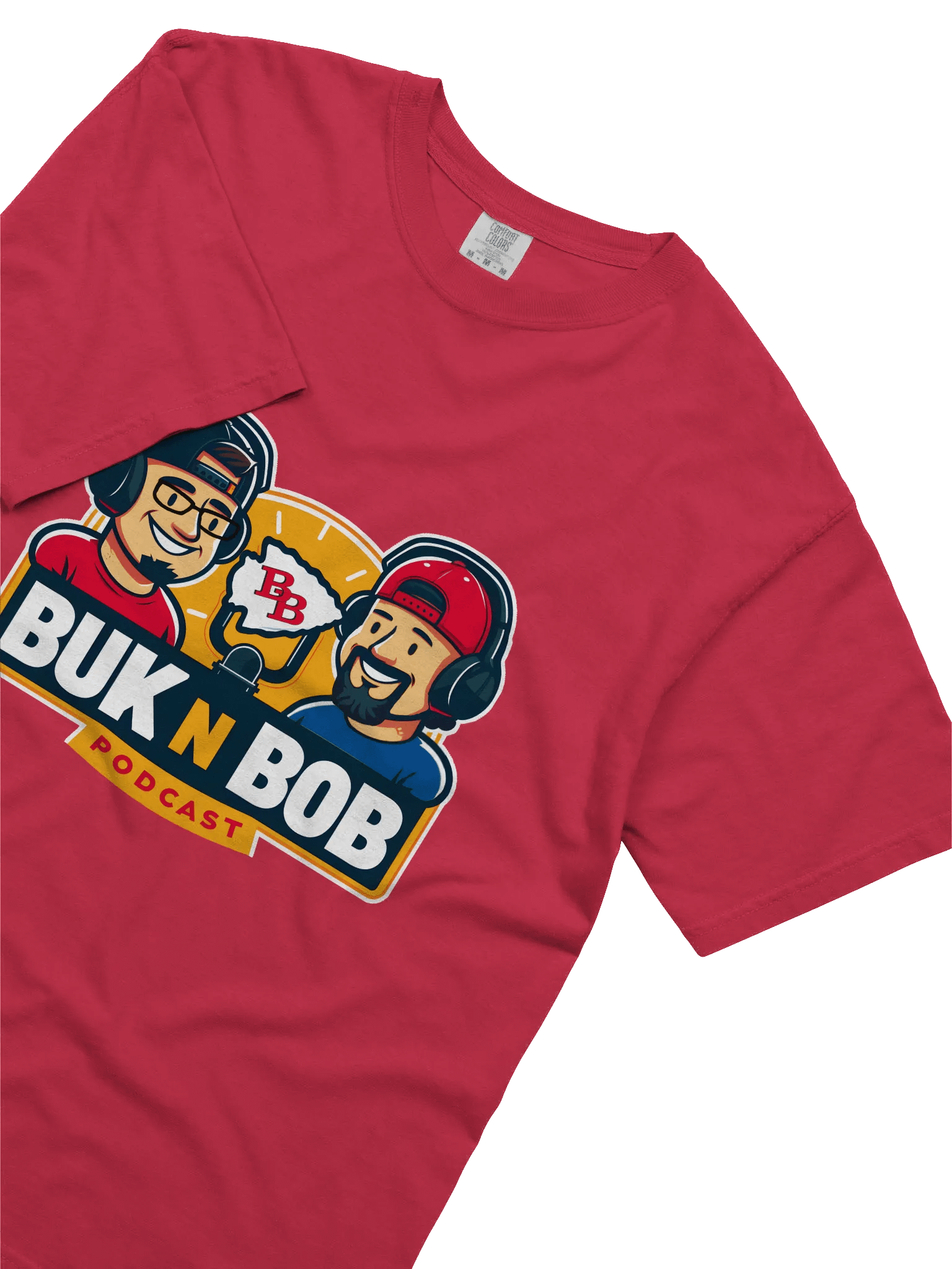 Buk N Bob Podcast Cartoon Logo T-Shirt product image (27)