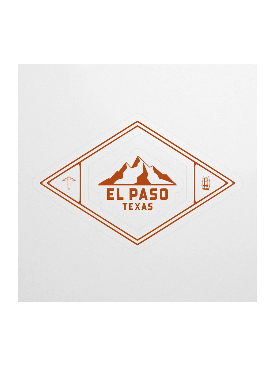 El Paso Texas Mountain Emblem Kiss Cut Sticker product image (1)