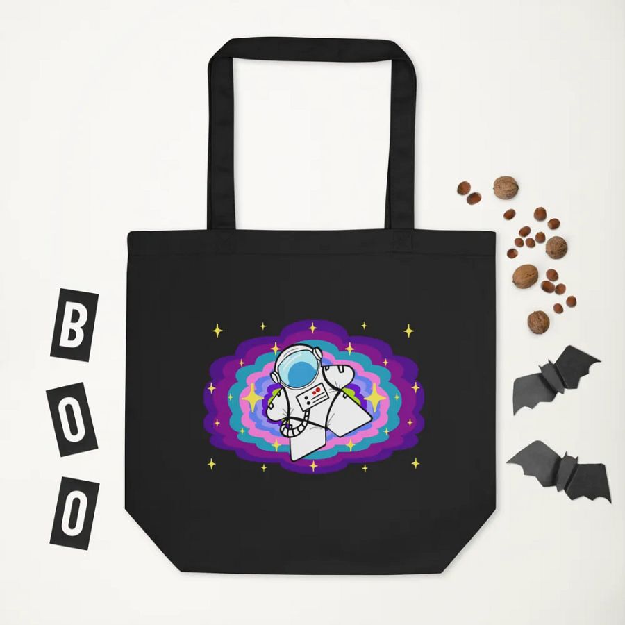 Meeple In Space Black Tote Bag product image (5)