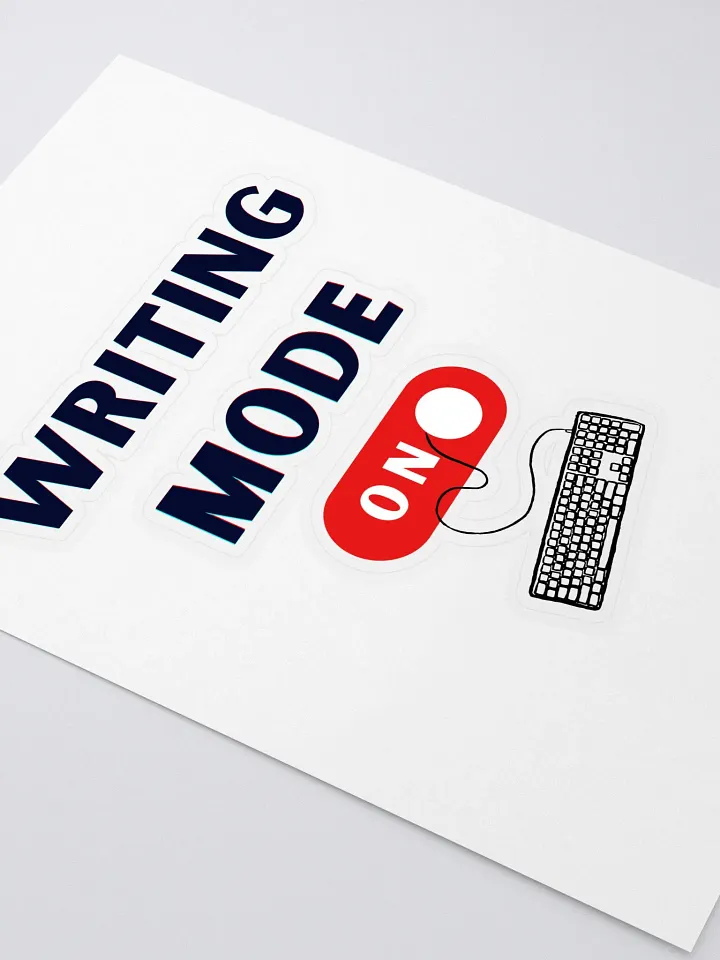 Writing Mode On Die Cut Sticker product image (2)