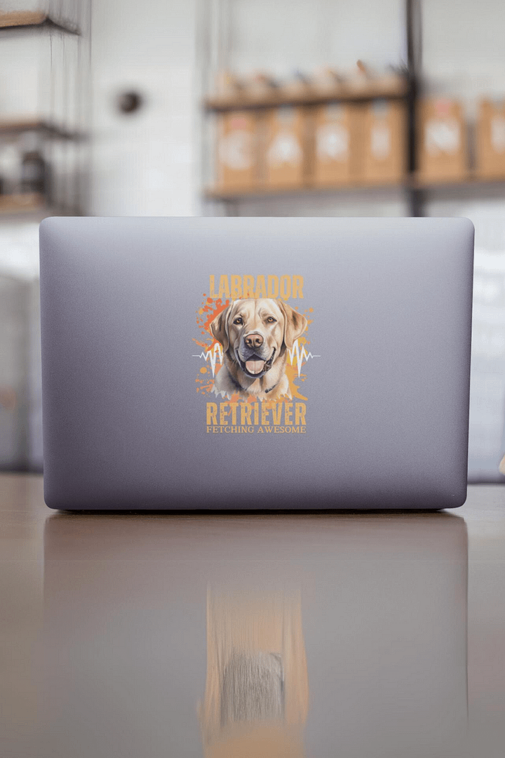 Labrador Retriever Fetching Awesome Stickers product image (2)