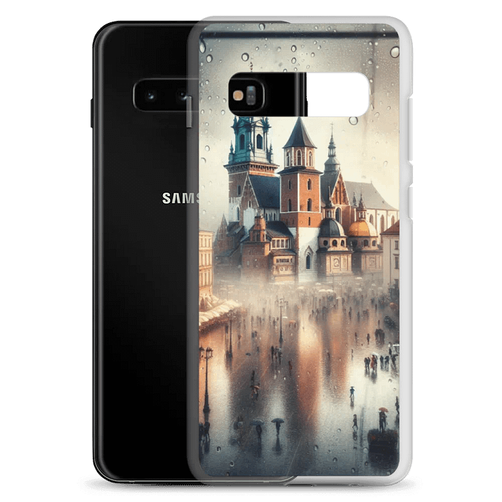 Rainy Cityscape Clear Samsung® Case | AI Design product image (20)