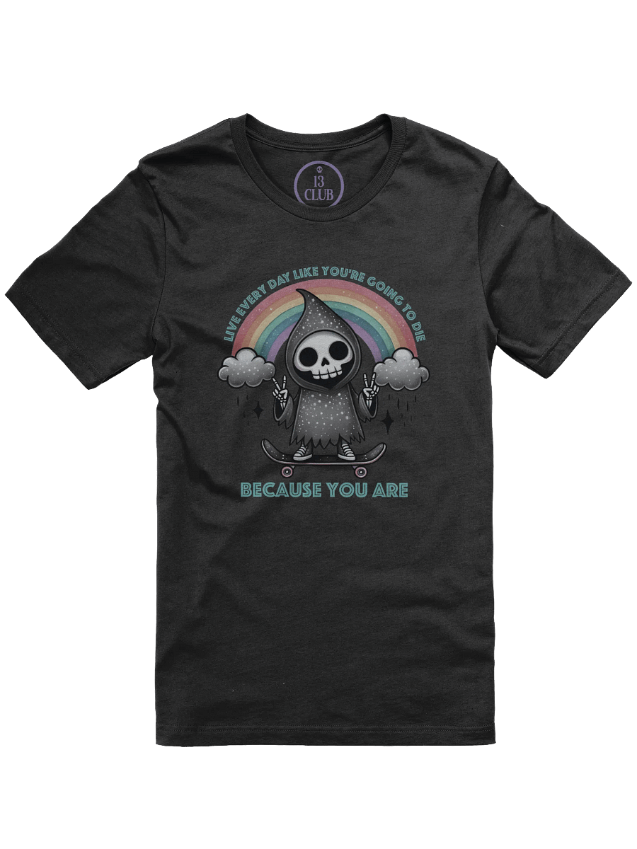 Live Every Day T-Shirt (Rainbow/Teal) product image (1)