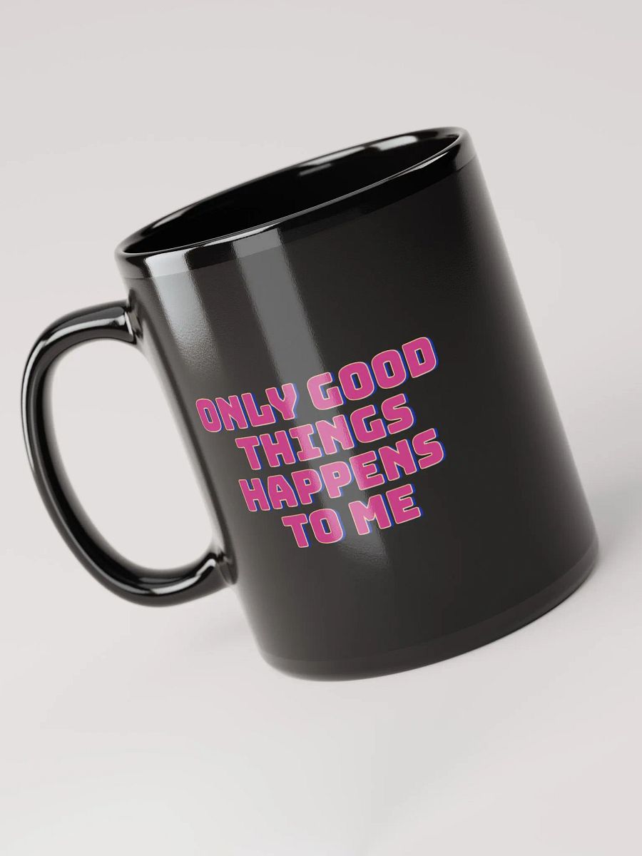 Good Things Manifestation Black Glossy Mug product image (6)